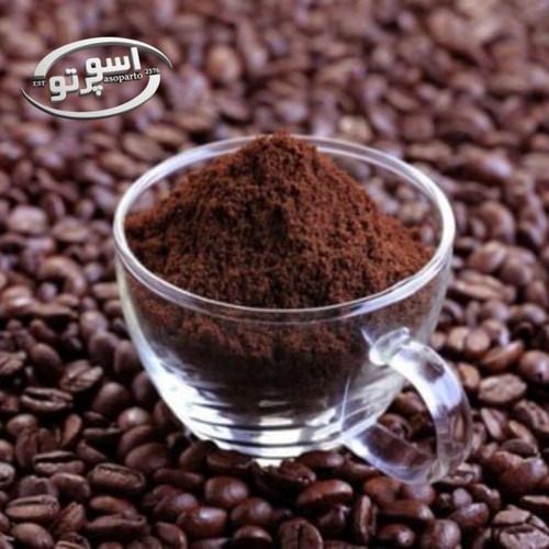 پودر قهوه میکس ۴۰ درصد عربیکا و ۶۰ درصد روبوستا با عطر متعادل و طعم شکلاتی